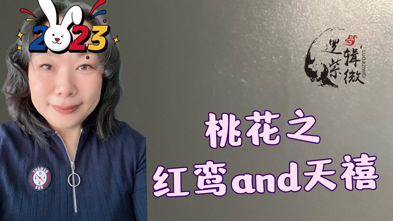 【逻辑紫微】Elisa 红鸾天喜，桃花来了｜流年走到红鸾天喜真的好开心