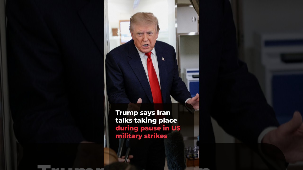 Trump says Iran talks taking place during pause in US military strikes