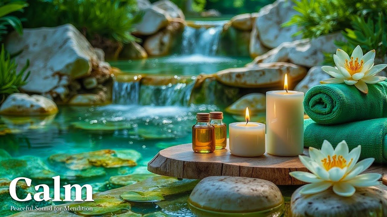 Расслабляющая фортепианная музыка для снятия стресса + звуки воды 🌿 Музыка для глубокого исцеления