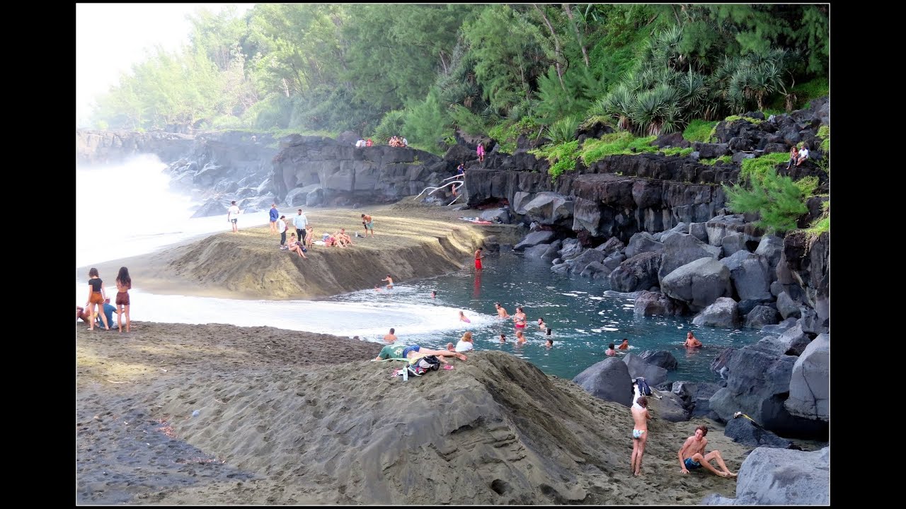 Ile de la Réunion, la plage verte du Tremblet (St Philippe)