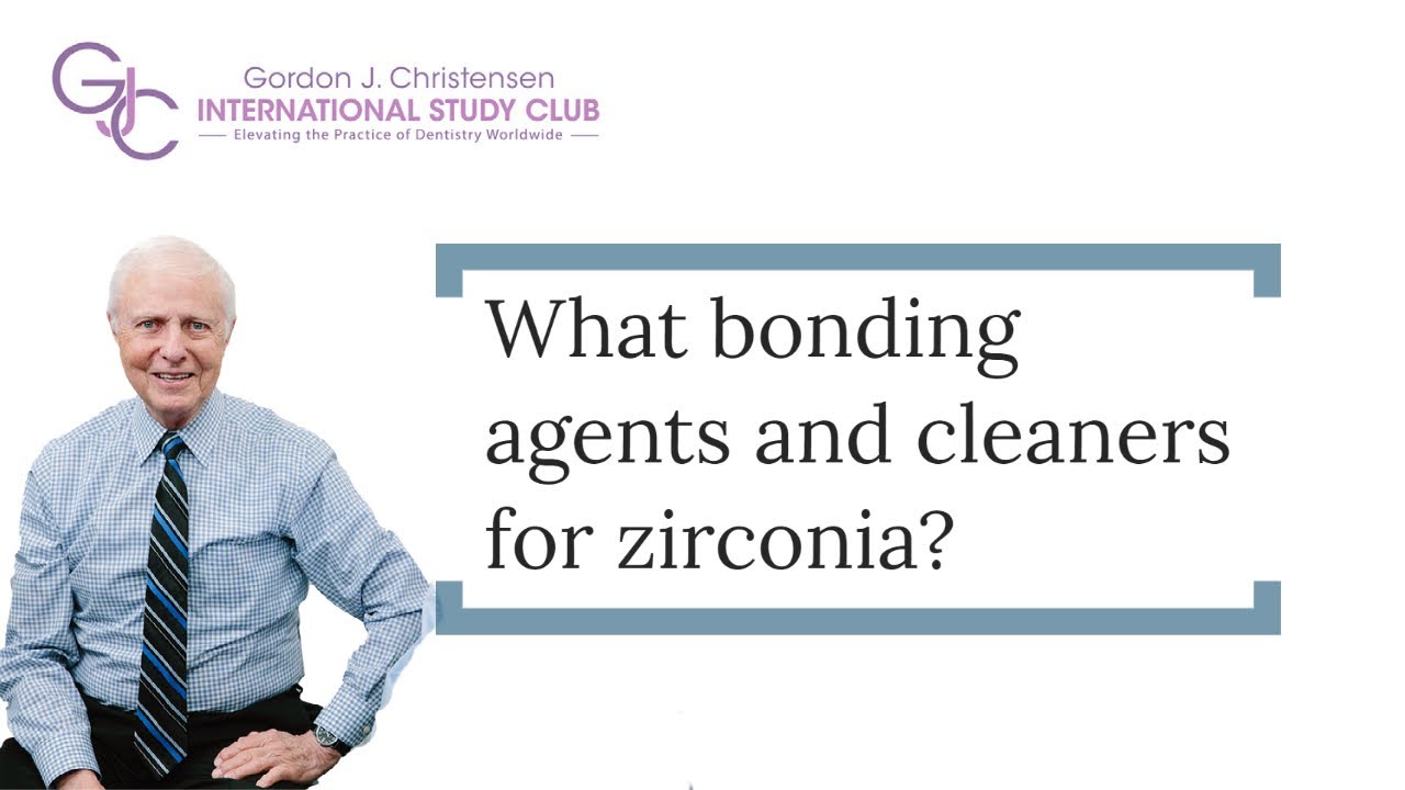 What bonding agents and cleaners for zirconia?