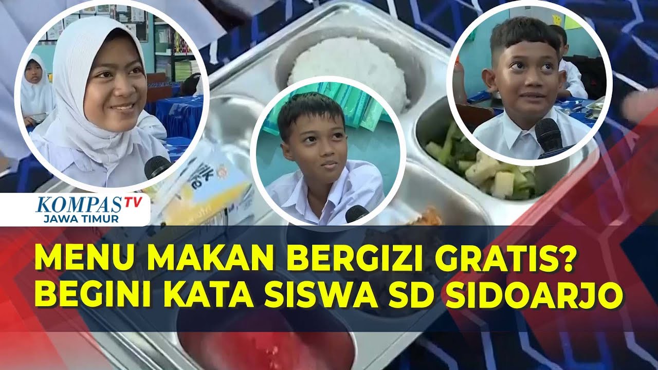 Komentar Siswa SD Negeri Larangan Sidoarjo Soal Menu Hari Pertama Makan Bergizi Gratis