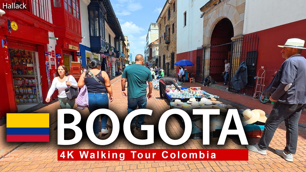🇨🇴 BOGOTA Colombia Walking Tour - Carrera 7 & Plaza de Bolivar