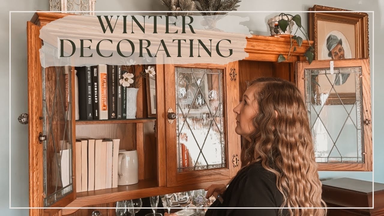 Farmhouse Winter Decor | Cozying Up Our Living Room + Kitchen Tour
