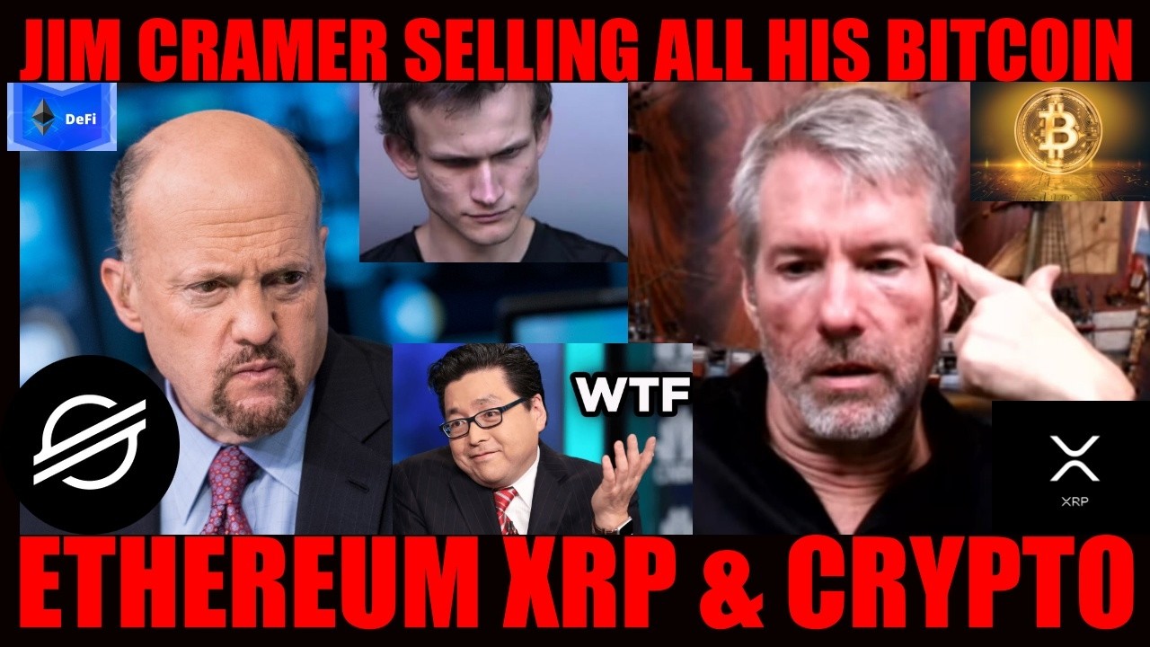 СКУПАЙТЕ ВСЁ! Джим Крамер распродает весь свой биткоин, Ethereum, XRP и криптовалюту!