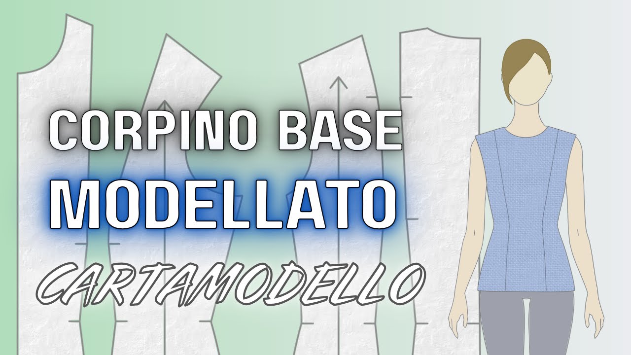 Cartamodello corpino base modellato (2 varianti)