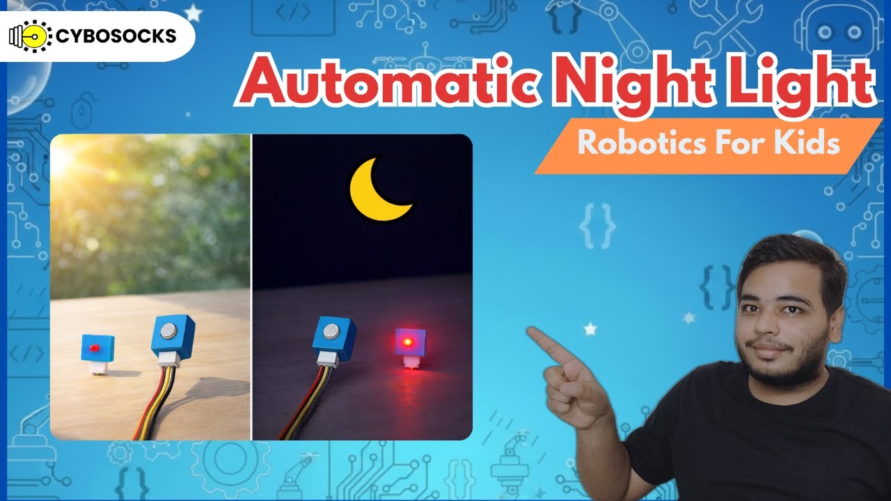 Automatic Night Light | How to Build Automatic Night Light | Robotics For Kids | Stem Education