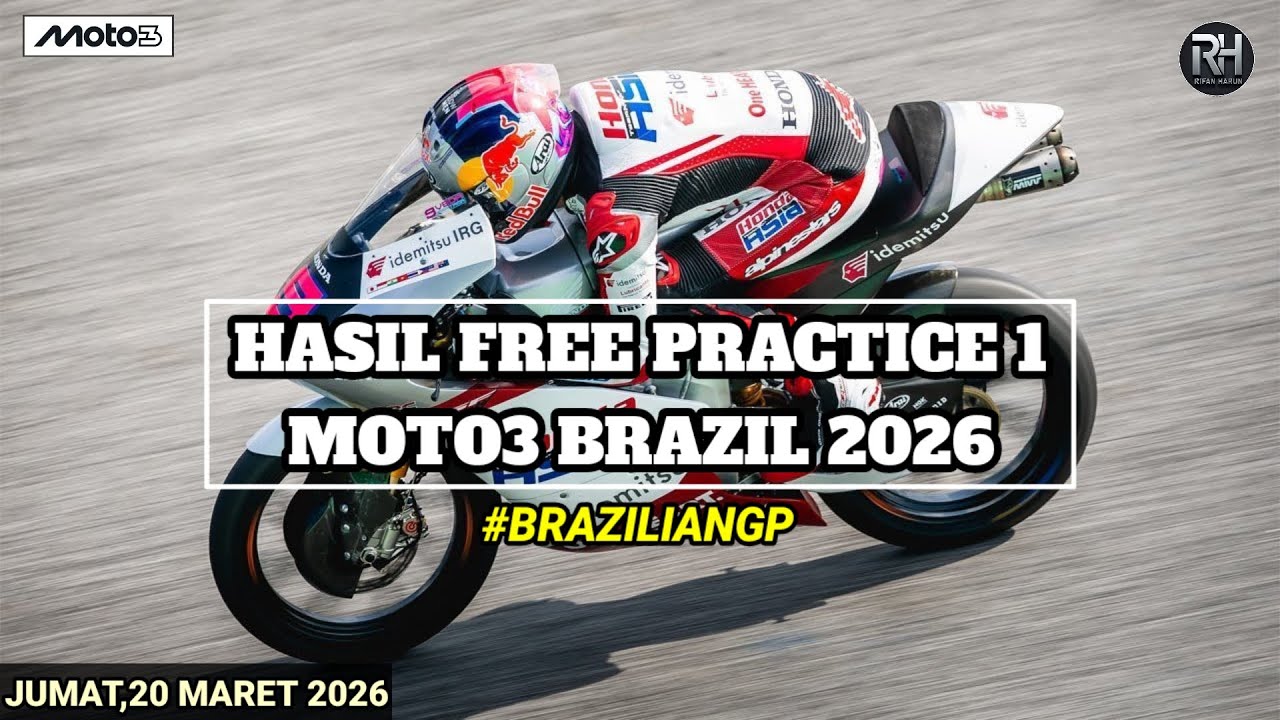 Hasil Moto3 Hari ini~Hasil FP 1 Moto3 Brazil 2026 Hari ini~Hasil Veda Ega Pratama Moto3 Terbaru