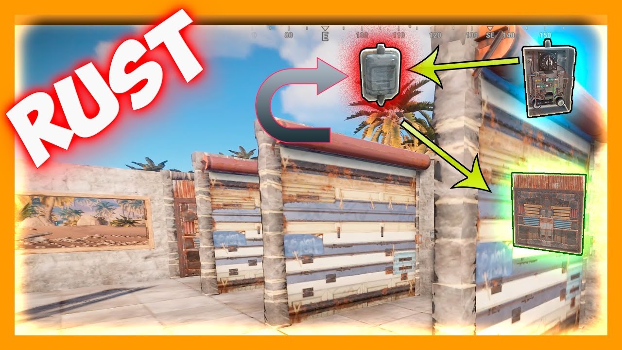 RUST - Автоматическое открытие дверей. Схема