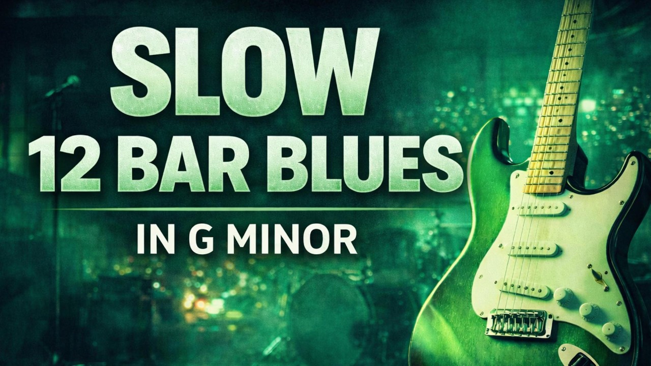 Slow Blues in G Minor | 12 Bar Blues Backing Track for Guitar