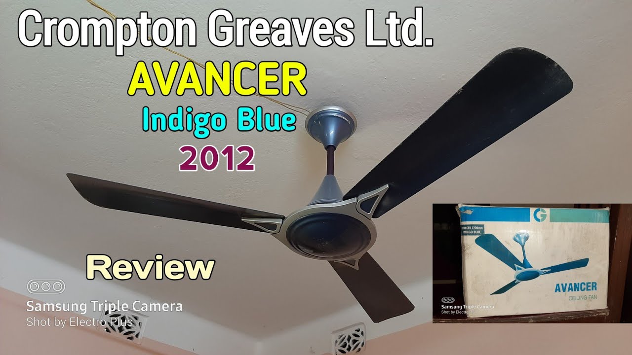 Обзор потолочного вентилятора Crompton Greaves Ltd. Avancer Indigo Blue (2012)