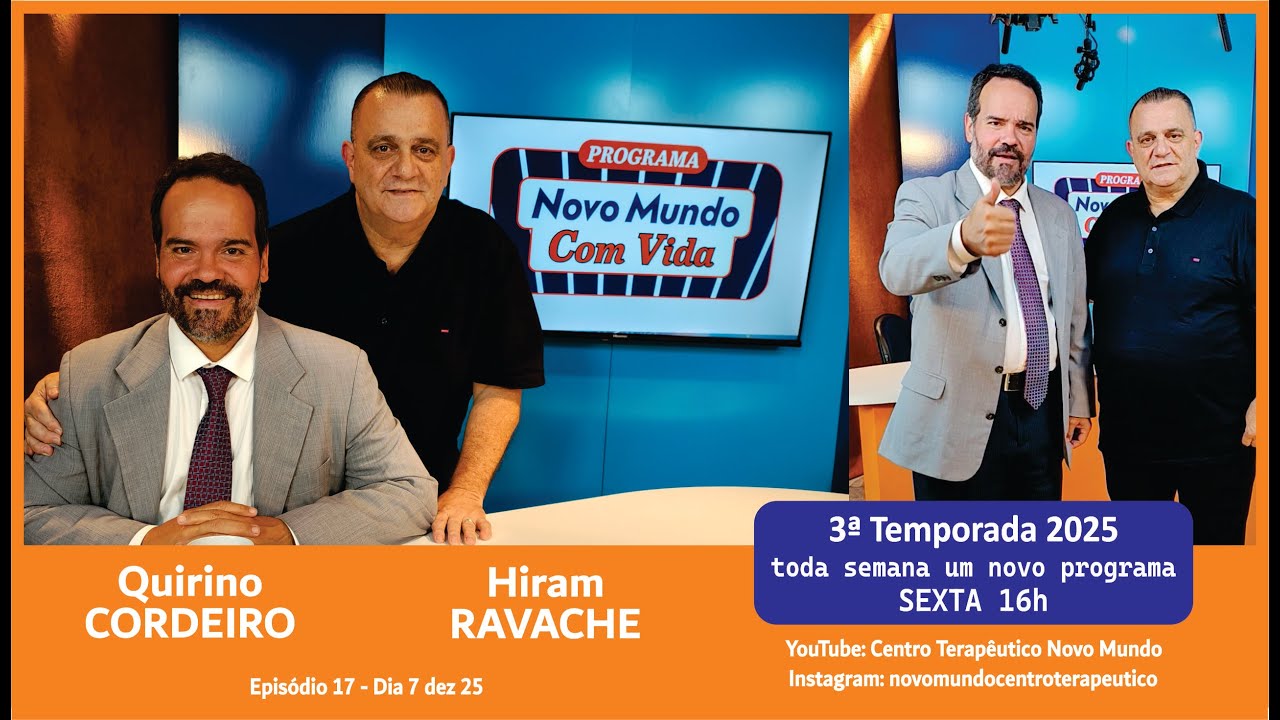 O convidado do 17° episódio da 3ª Temporada será o Psiquiatra Dr. Quirino Cordeiro