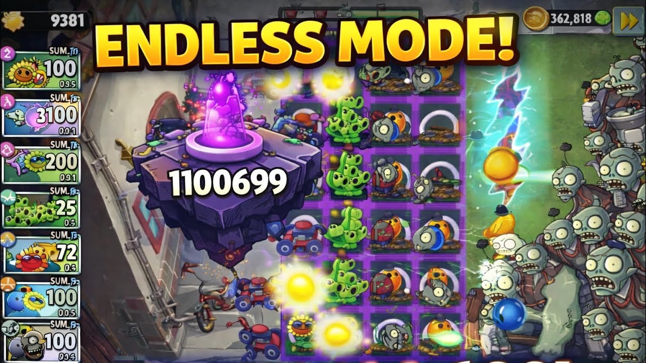 I Reached Level 1,100,699 in PVZ2 Endless Mode… It’s INSANE! #pvz2 