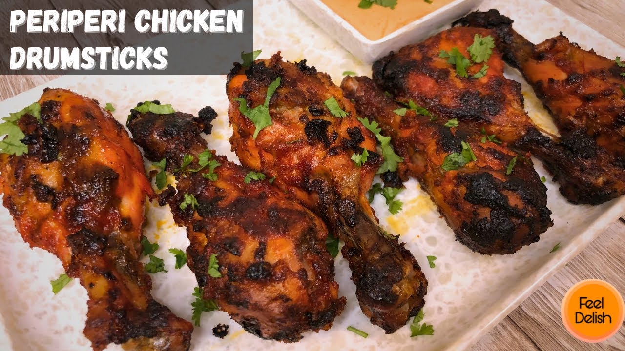Peri Peri Chicken Drumsticks Recipe / chicken drumsticks in air fryer