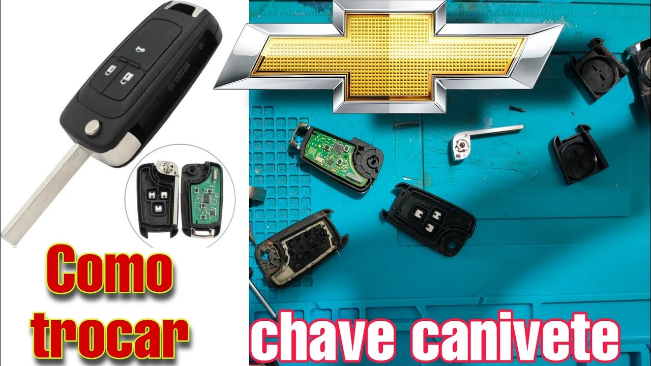 Como trocar carcaça e placa chave Canivete Chevrolet prisma Onix Cobalt cruze