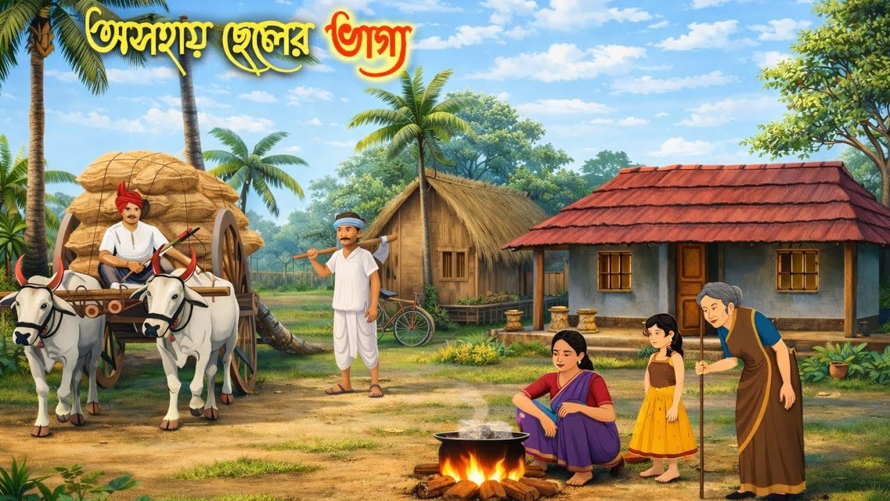 অসহায় ছেলের ভাগ্য✨ | Bengali Cartoon Story |Bengali Moral Stories |Thakumar jhuli Bangla Golpo 