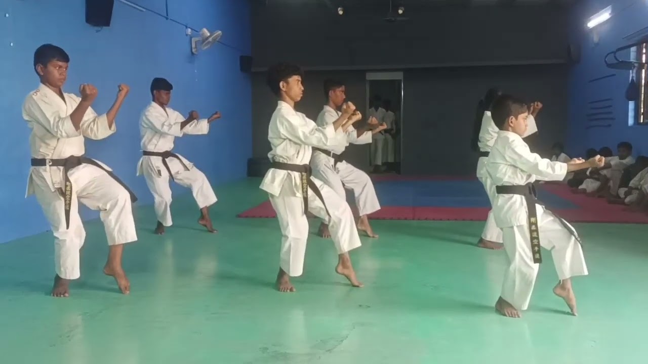 Karate training 