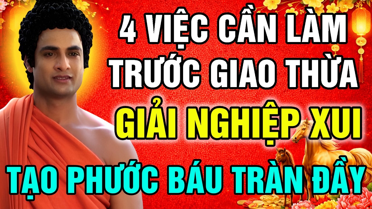 4 VIỆC CẦN LÀM TRƯỚC GIAO THỪA ĐỂ GIẢI NGHIỆP XUI – ĐÓN VẬN MAY VÀ PHƯỚC BÁU TRÀN ĐẦY CẢ NĂM MỚI