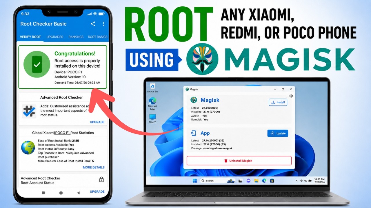 Root Any Xiaomi, Redmi, or POCO Phone using Magisk