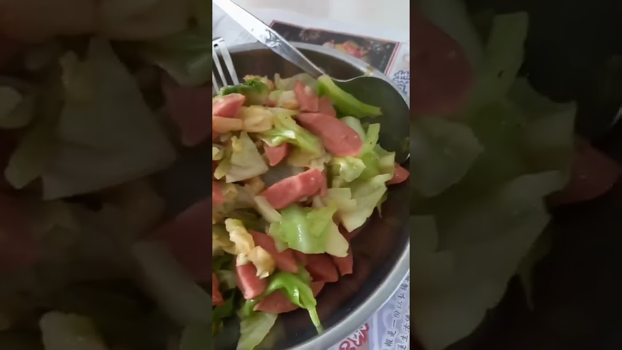 Gawin ito sa Cabbage | fry garlic and hotdog with salt only | Yummy