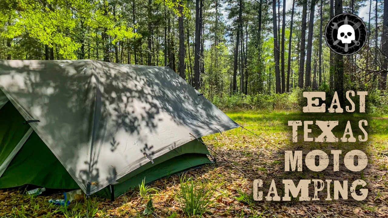 Stormy Weather in East Texas - Morel Mushroom Hunting - Free Moto-Camping