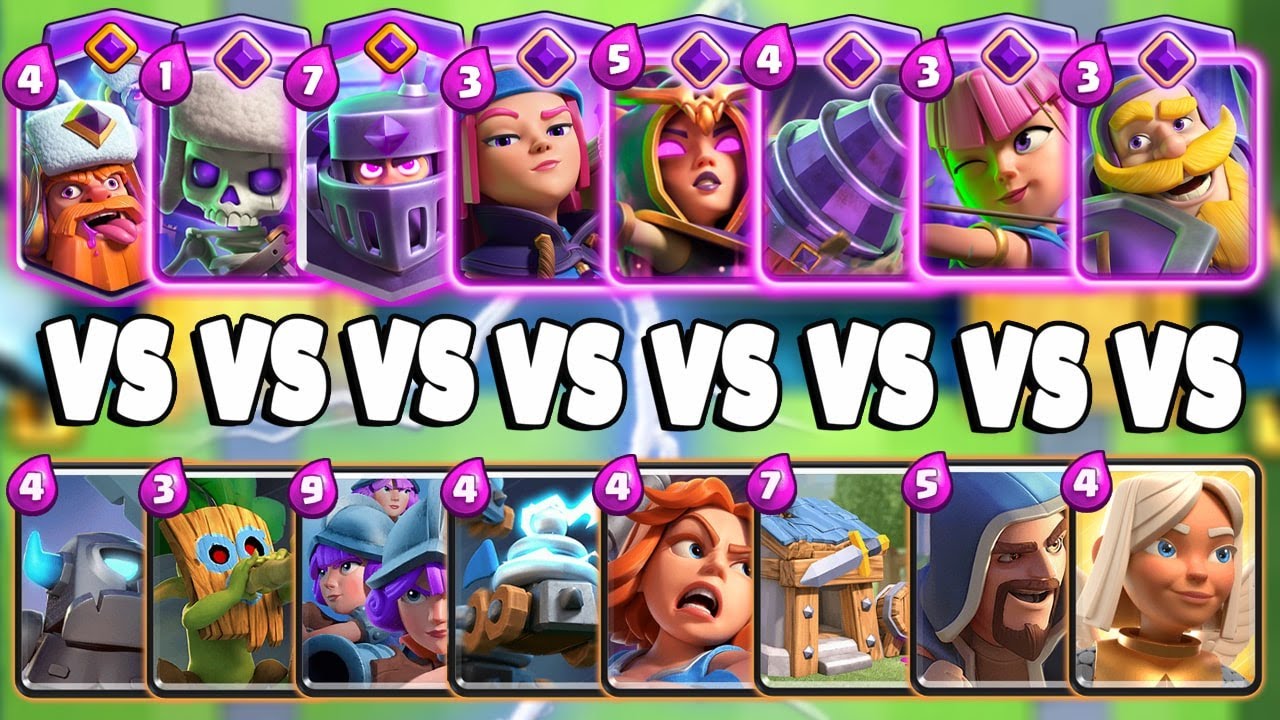 EVOLVED CARDS VS RARE CARDS #2 - Clash Royale Challenge