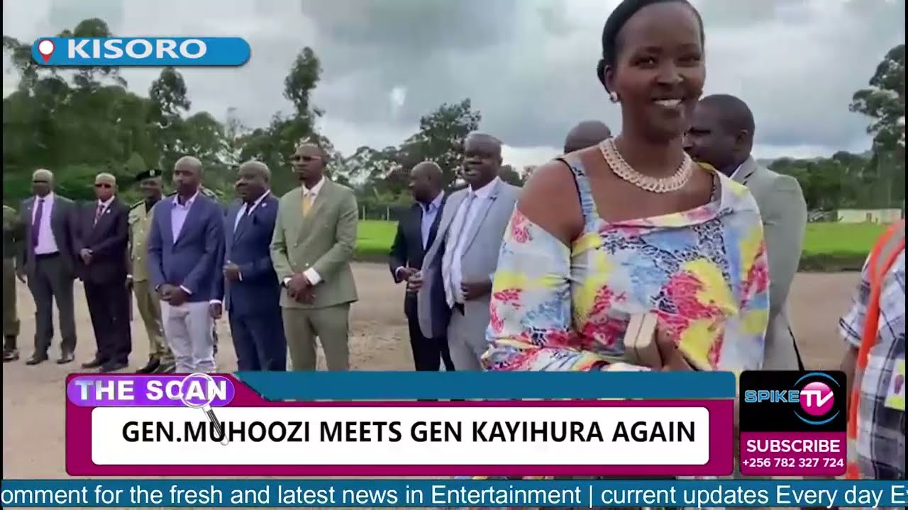 Gen.muhoozi Kaineruga and Wife Charlote warm welcome by Gen.Kayihura and kisoro residents at large