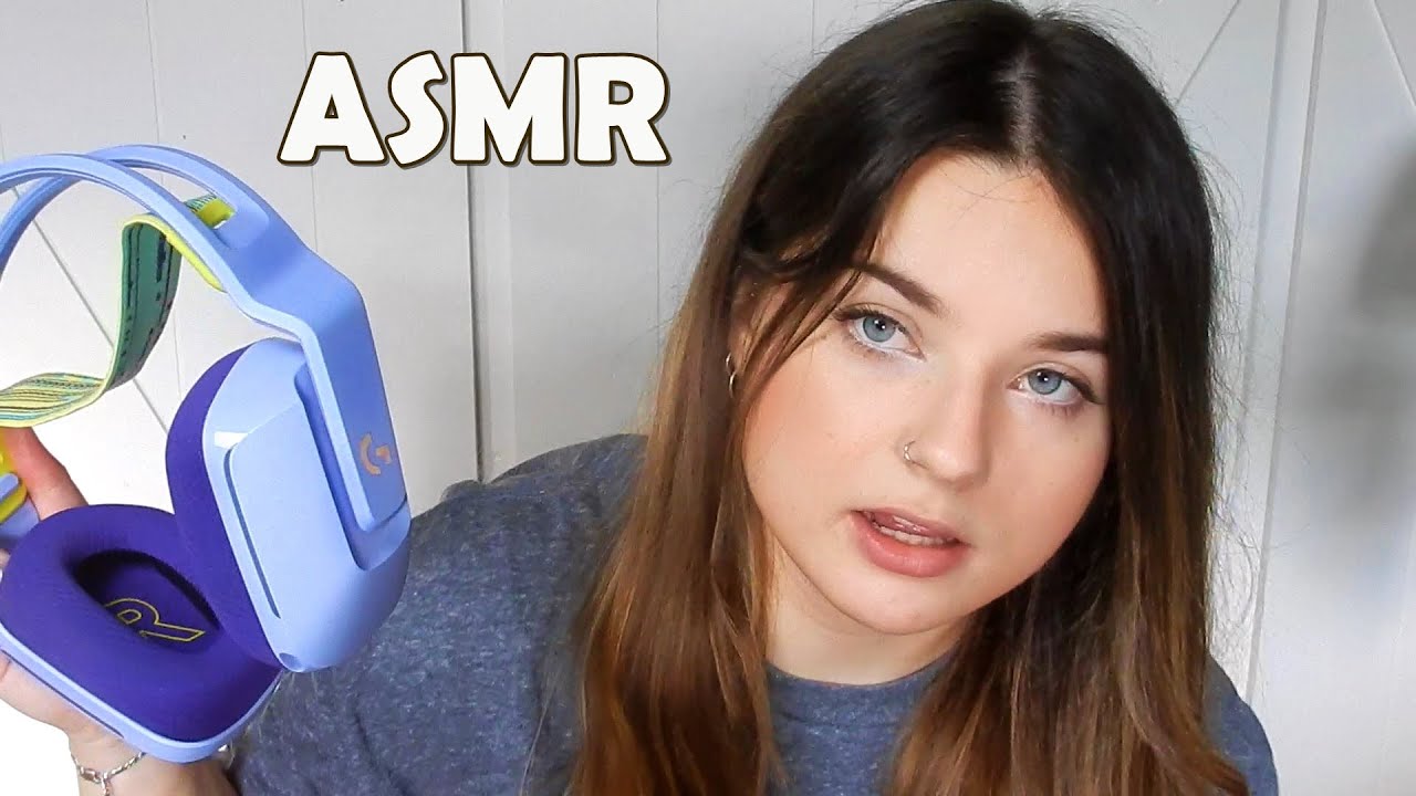 ASMR Unboxing Keyboard & Headset Strap (Logitech G915) | whispering, tapping, crinkling