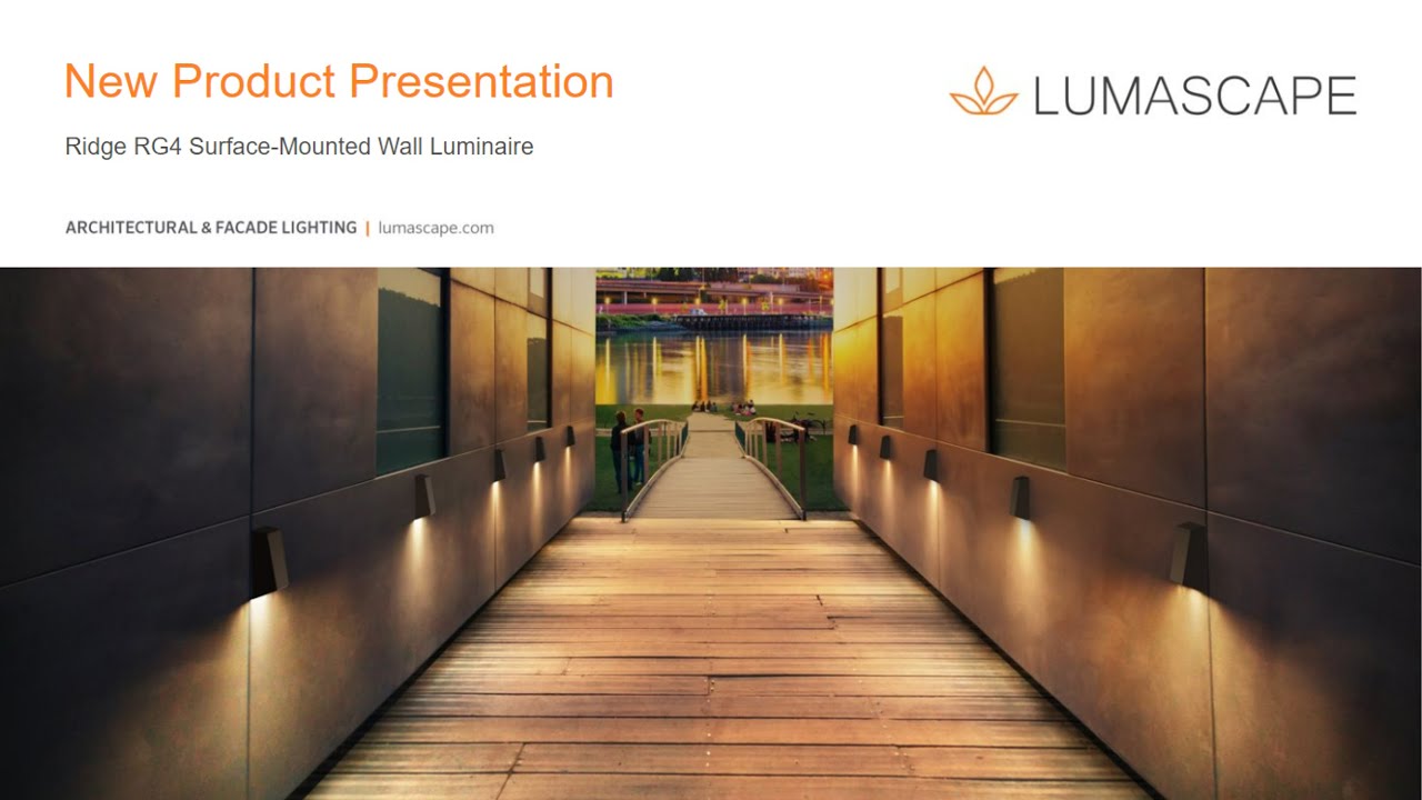 Webinar | Ridge RG4 Surface-Mounted Wall Luminaire