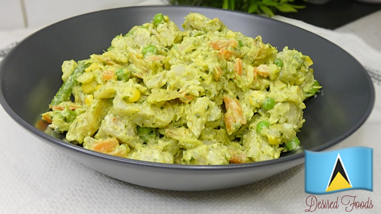 How to make a St. Lucian Green fig/banana Salad