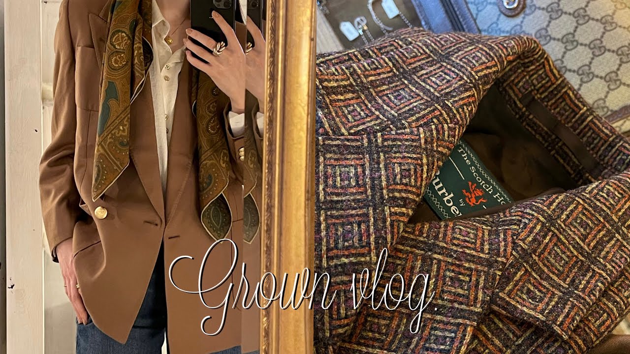 [vlog] Открылся популярный винтажный магазин / Кафе Тиффани ☕️ / AURA vintage / Осака