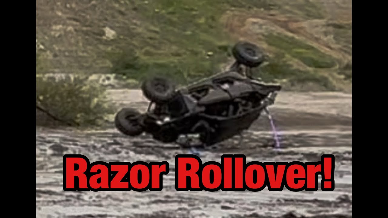 Azusa Canyon Off-Road OHV, 4-27-25. Razor takes a roll & Jeep Recovery from Spaghetti Hill.