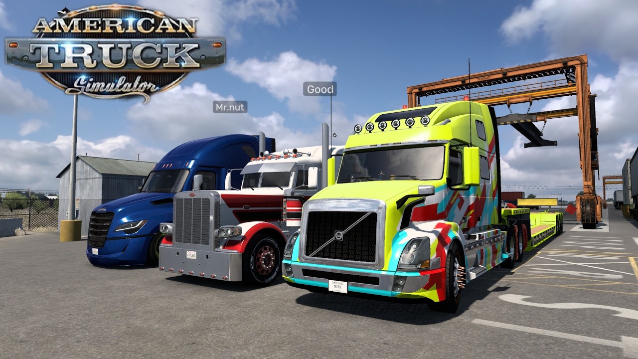American Truck Simulator ไทย อเมริกาวันนี้ ใช้หาง Lowboy #ats #live