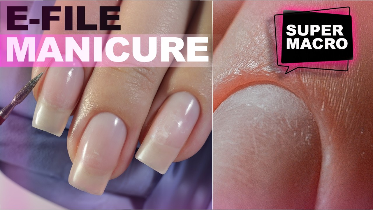 SUPER-DETAILED Tutorial to E-FILE MANICURE Step-by-Step. E-File CUTICLE Removal | how choice Bits