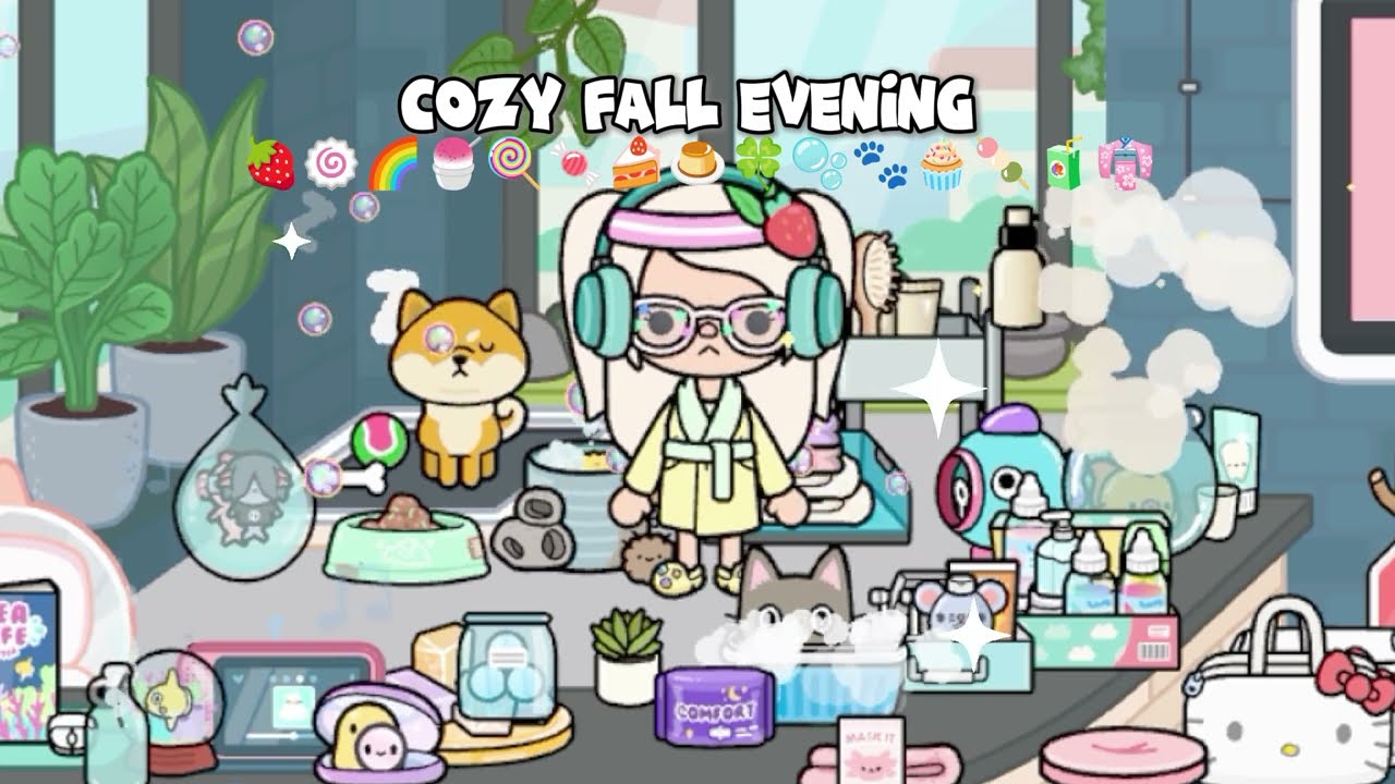 🥡:: cozy fall evening #tocalifeworld  #avatarworld 