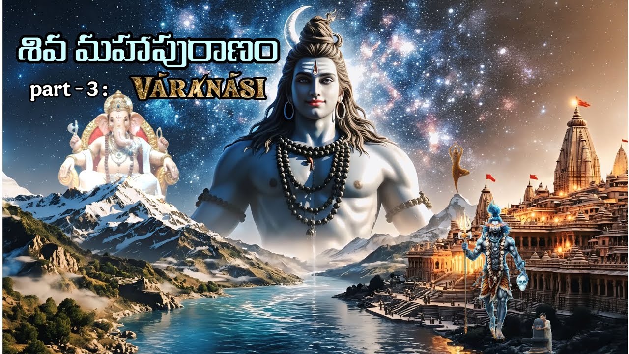 శివ మహాపురాణం Part-3 telugu | వారాణాసీ | Lord Ganesha | Lord shiva | Markandeya | Kubera 