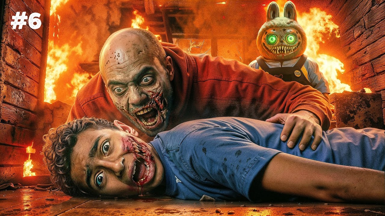 بابا تحول لزومبي وهجم علينا 😱 عض ادم وصار زومبي مخيف ☠ لابوبو الشريرة السبب 😰 اصعب ليلة💔