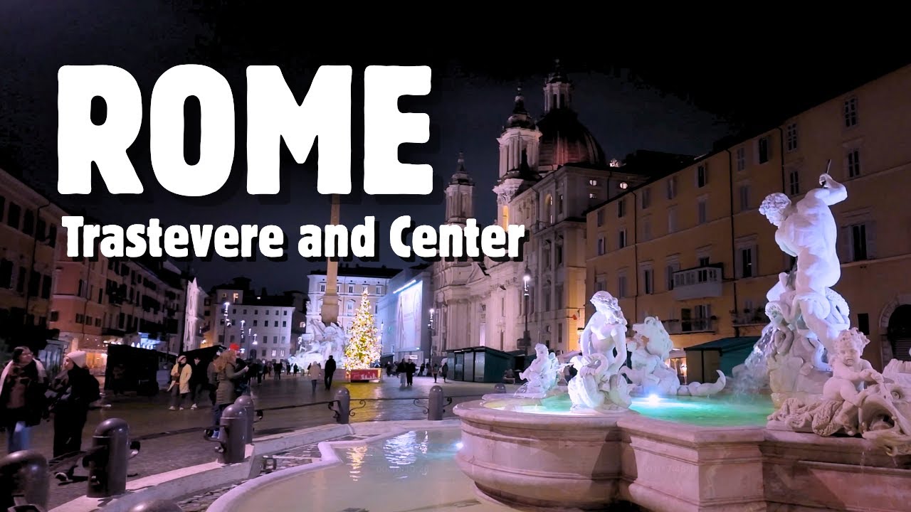 ROME Walking Tour 🇮🇹 | Trastevere, Piazza Navona, the Pantheon, and beyond | 4K