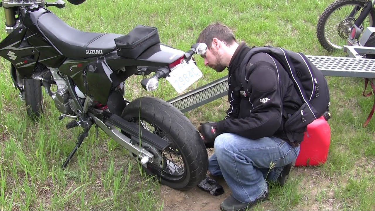 DRZ400SM Off-Road w/ Slick Tires