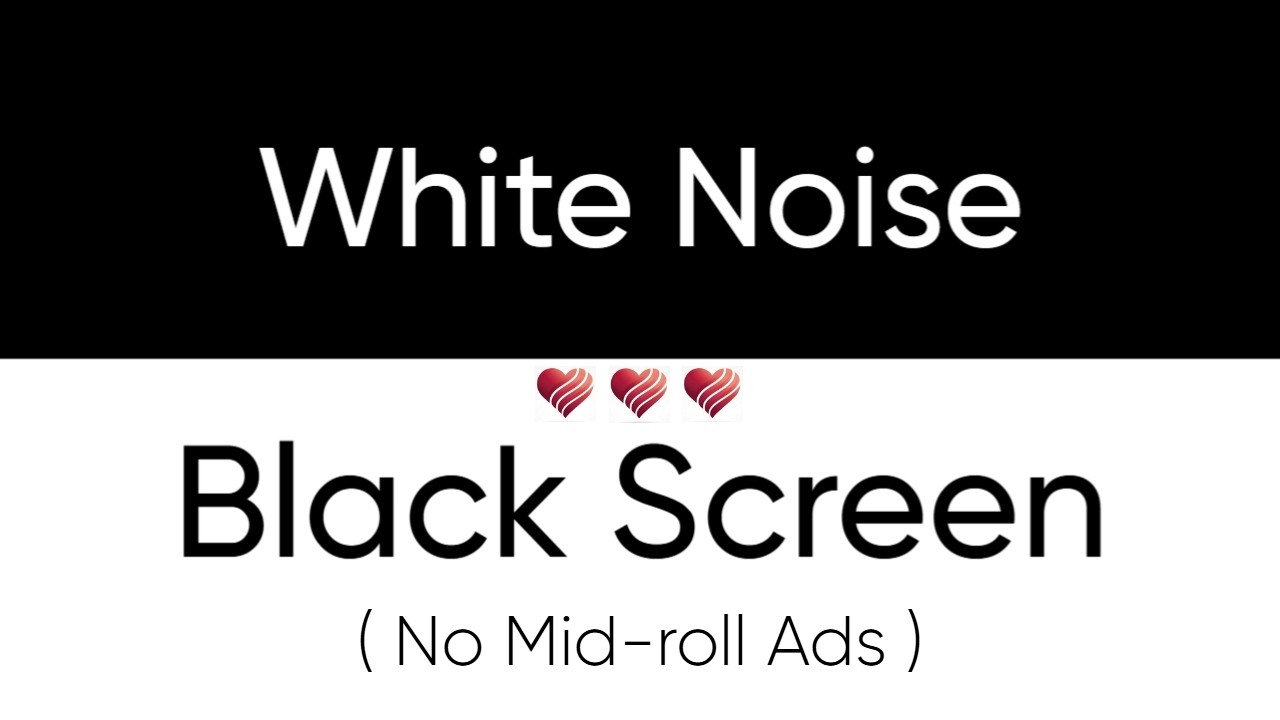 Black Screen | White Noise | 12 Hours of Deep Focus Tone for Study and Relaxation (No Mid-roll Ads)