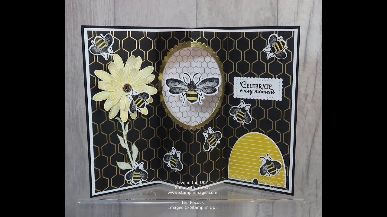 Honey Bee - Tunnel Spinner Card