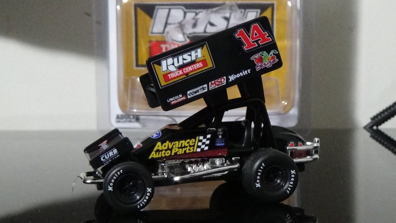 2021 Tony Stewart #14 Rush Truck Centers Advance Auto Parts 1:64 ERTL Sprint Car Diecast Review