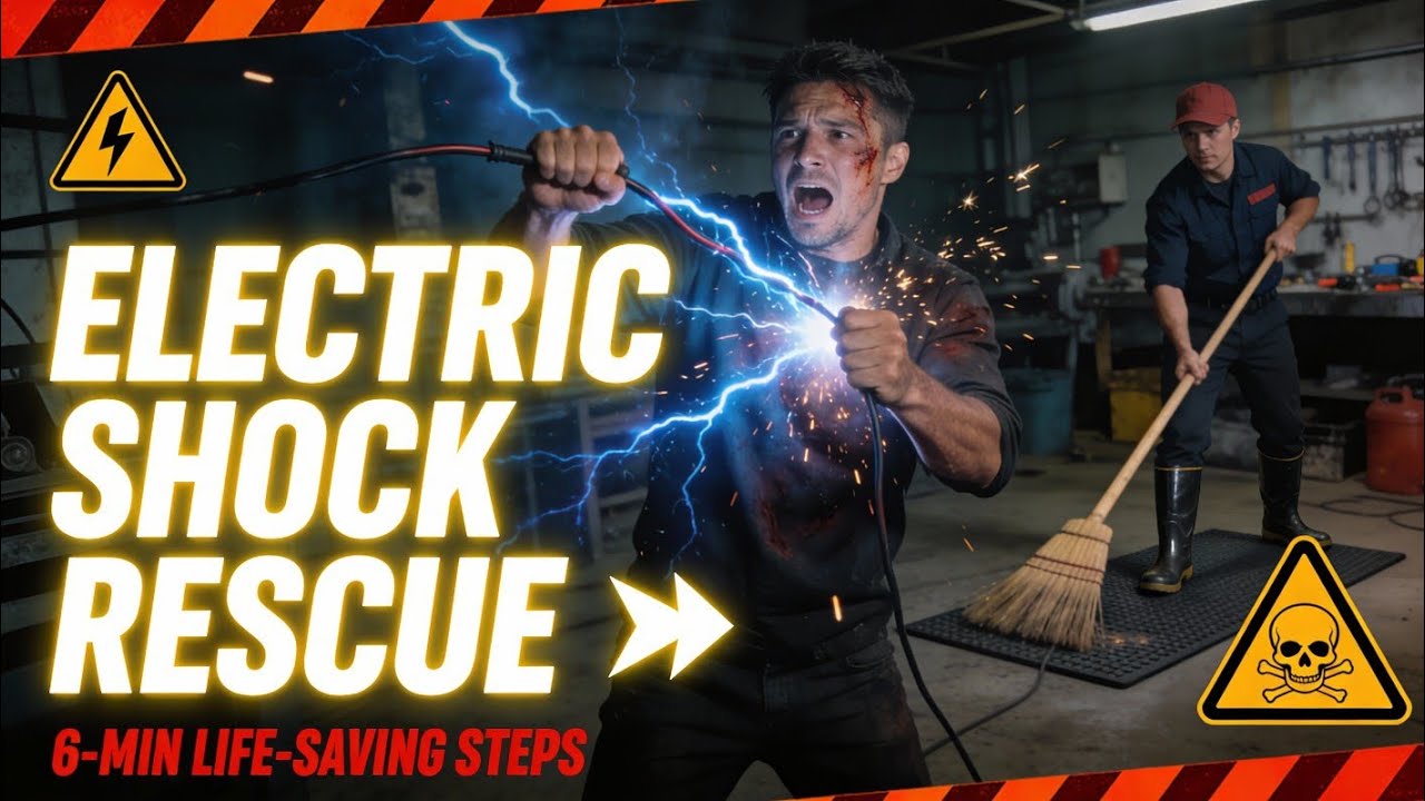 Electric Shock Rescue: DO THIS to Save a Life ⚡ | First Aid &Safety#rescuequest  #currentshock