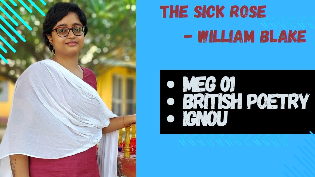 The Sick Rose by William Blake |Meg 01 |Songs of Experience |Line by line| literary Device |Notes |