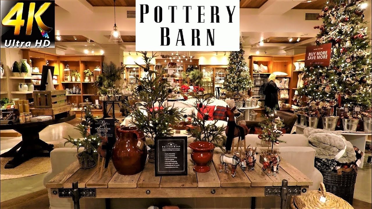 POTTERY BARN CHRISTMAS DECOR - Christmas Decorations Christmas Shopping Home Decor (4K)