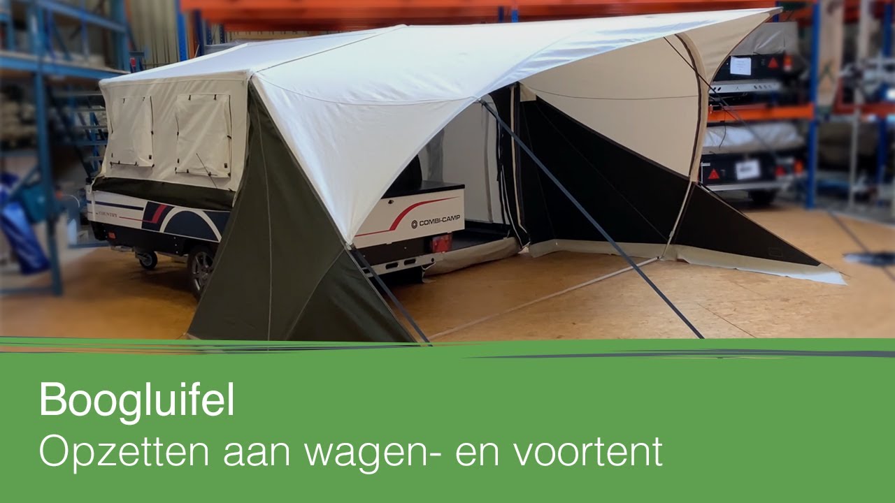 Zo zet je een boogluifel op | Combi-Camp vouwwagens