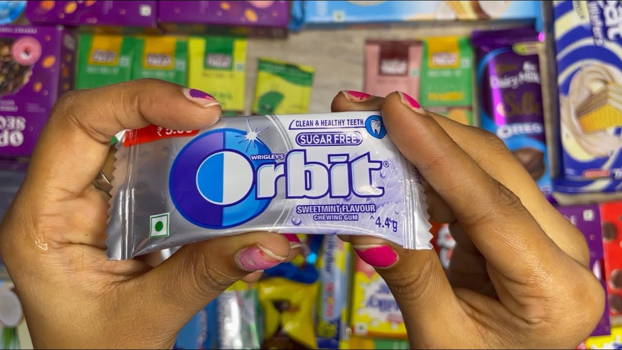 #Orbits-sweetmint flavour 🥥🥥🥜🦷🦷😱😱😱unboxing 😱😱😱😍😍😍👅