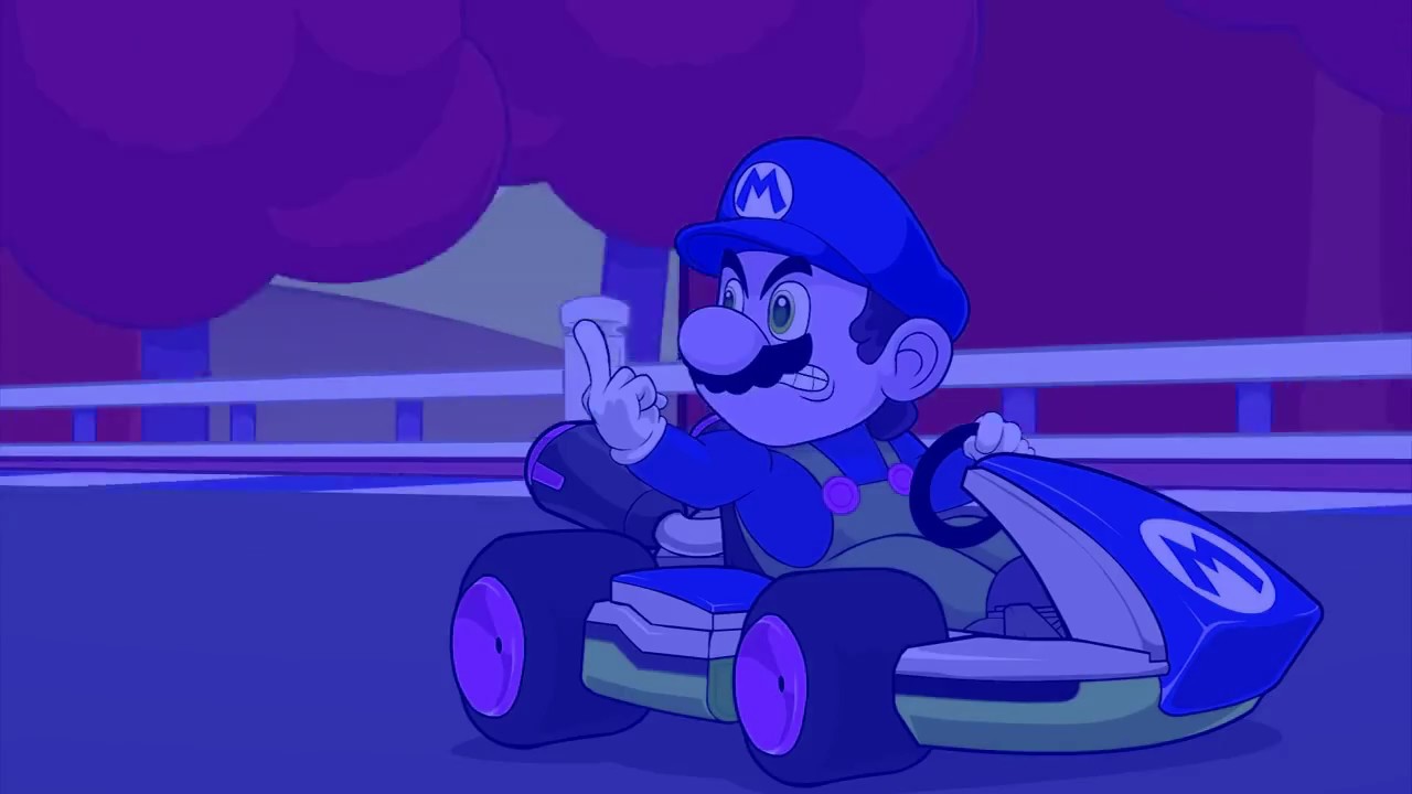 Racist Mario but with electronic sounds