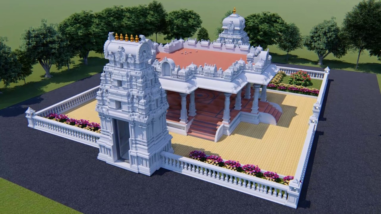 3D Walkthrough : Proposed MahaGanapathy Temple at Hyderabad