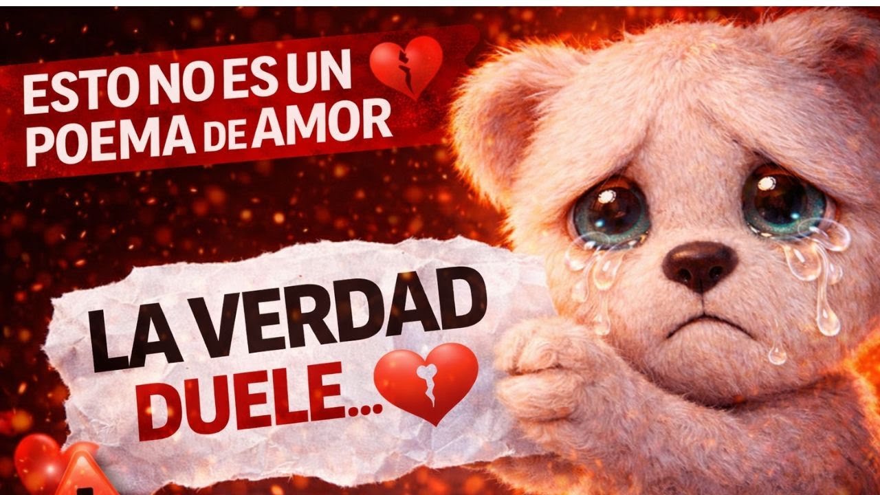 HOY SABRÁS LA VERDAD… AUNQUE ME DUELE CONTÁRTELA 💔 | Esto no es un poema de amor… 📝ES UNA VERDAD